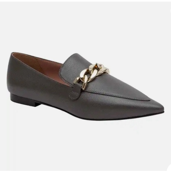 PAOLO LINEA MABEL POINTED TOE LOFTER W/ GOLD TONE LINKS - Picture 1 of 5